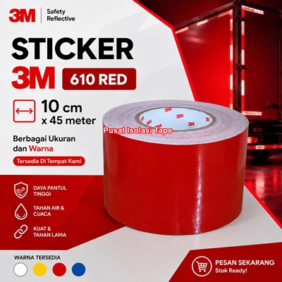 sticker-reflective-3m-610-red-4-inch-x-45-meter-stiker-reflektif-3m-610-merah-10-cm-x-45m sticker-reflective-3m-610-red-4-inch-x-45-meter-stiker-reflektif-3m-610-merah-10-cm-x-45m